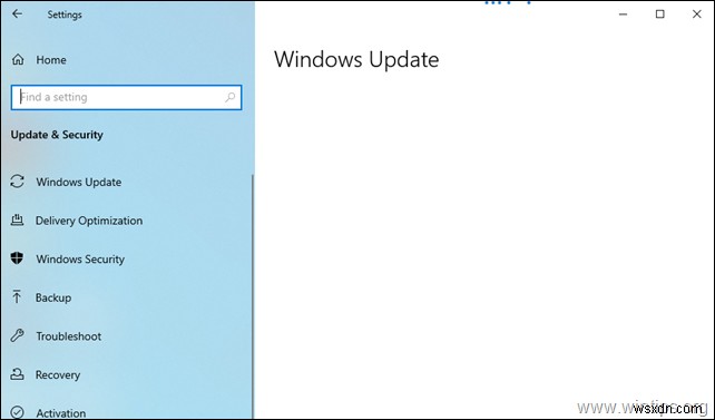 FIX:Windows 10에서 Windows Update 빈 화면 문제. (해결됨).