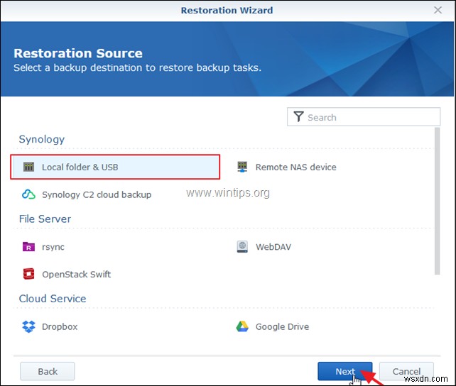 저장 장치를 사용하여 Synology NAS를 다른 NAS로 마이그레이션하는 방법.