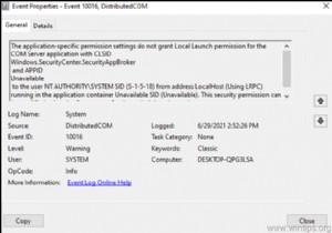 FIX:응용 프로그램별 권한 설정이 Windows.SecurityCenter.SecurityAppBroker에 대한 로컬 실행 권한을 부여하지 않음(해결됨)