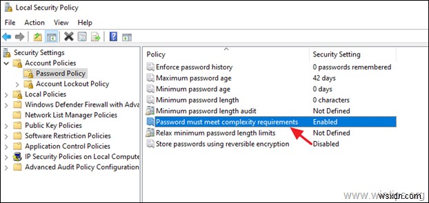 FIX:제공된 암호가 Windows 10의 암호 요구 사항을 충족하지 않음(해결됨)