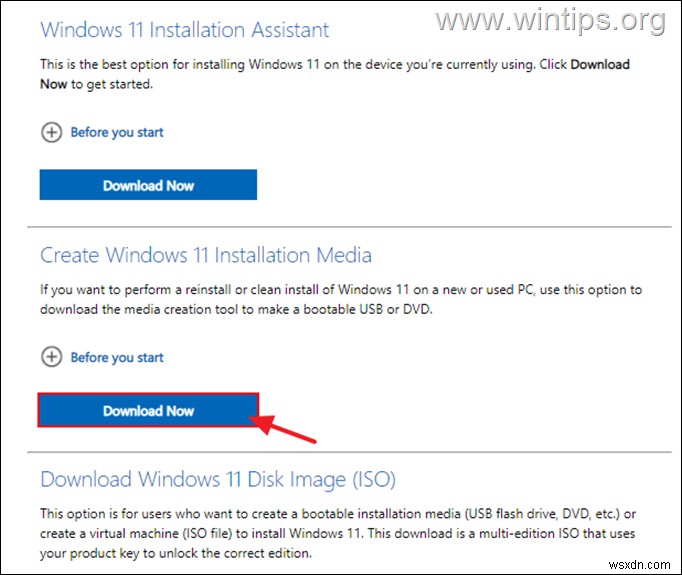 Windows 11 ISO 또는 USB를 다운로드하는 방법.