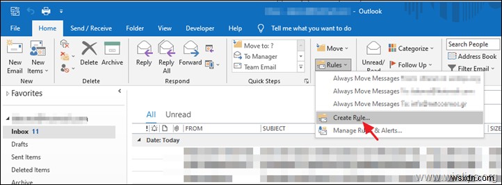 Outlook 이메일을 Gmail로 전달하거나 그 반대로 전달하는 방법