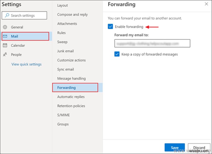 Outlook 이메일을 Gmail로 전달하거나 그 반대로 전달하는 방법