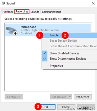 Windows 10에서 마이크를 비활성화 또는 활성화하는 방법.