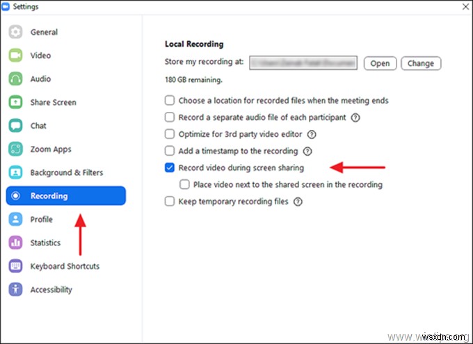 Windows 10에서 Zoom 회의를 녹화하는 방법.