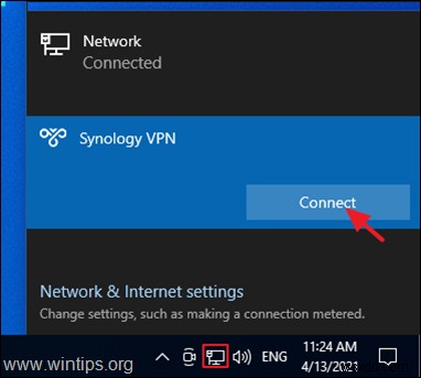 Synology NAS를 VPN 서버(L2TP)로 설정하는 방법 및 클라이언트에서 액세스하는 방법.