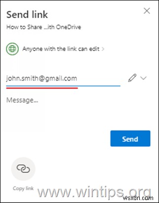 다른 사람과 OneDrive 파일을 공유하는 방법.