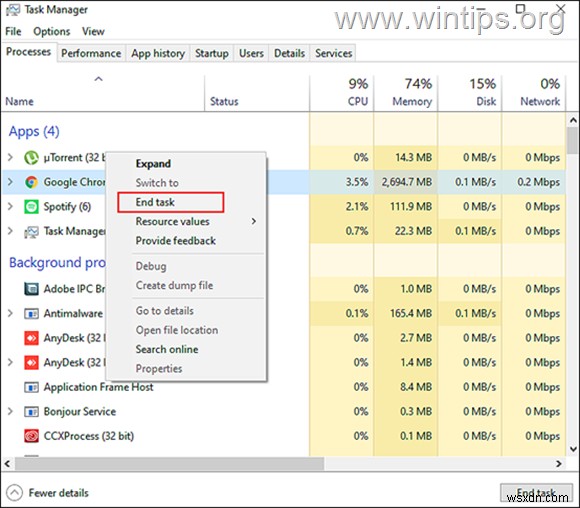 FIX:Software Reporter 도구로 인해 Windows 10에서 높은 CPU 사용량이 발생합니다. (해결됨)