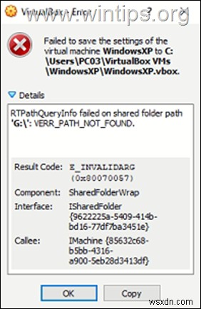 FIX VirtualBox RTPathQueryInfo가 공유 폴더 경로에서 실패했습니다(해결됨)