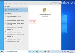 Windows 10/11에서 웹 또는 Windows 자격 증명을 제거하는 방법.