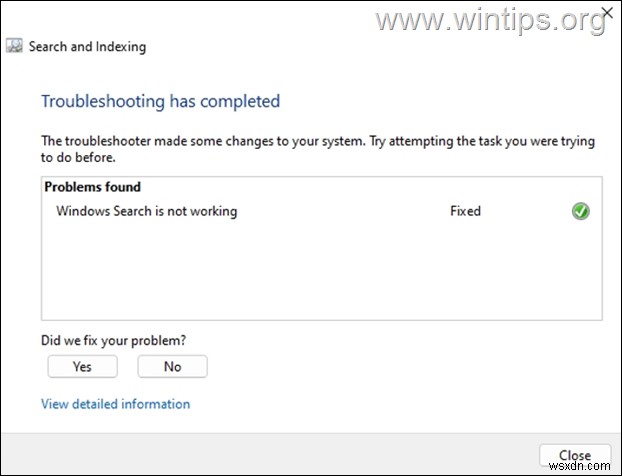 FIX:Windows 11 검색이 작동하지 않고 결과를 반환하지 않습니다.