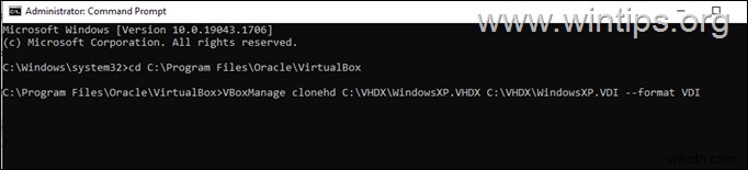 물리적 시스템을 VirtualBox 시스템으로 변환하는 방법.