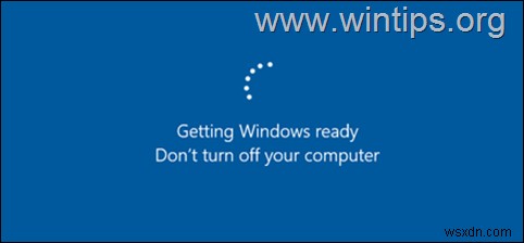 FIX:Windows 준비, Windows 10/11에서 멈추는 컴퓨터를 끄지 마십시오.