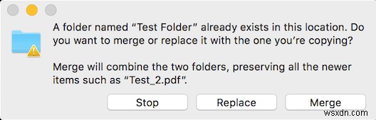 Mac에서 파일을 교체하고 병합하는 방법