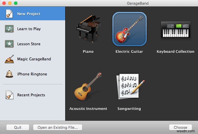 Mac OS X에서 오디오 인터페이스를 통해 악기를 녹음하는 방법