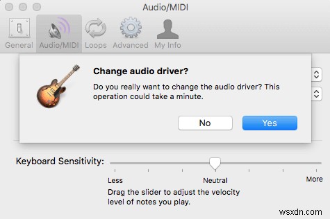 Mac OS X에서 오디오 인터페이스를 통해 악기를 녹음하는 방법
