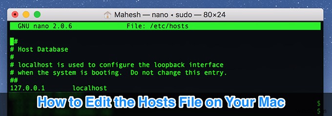 Mac에서 호스트 파일을 편집하는 방법