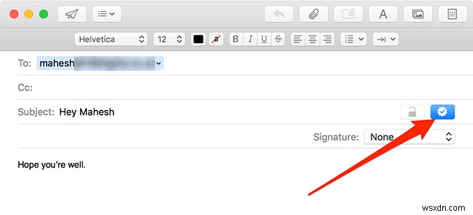Mac에서 암호화된 이메일을 보내는 방법