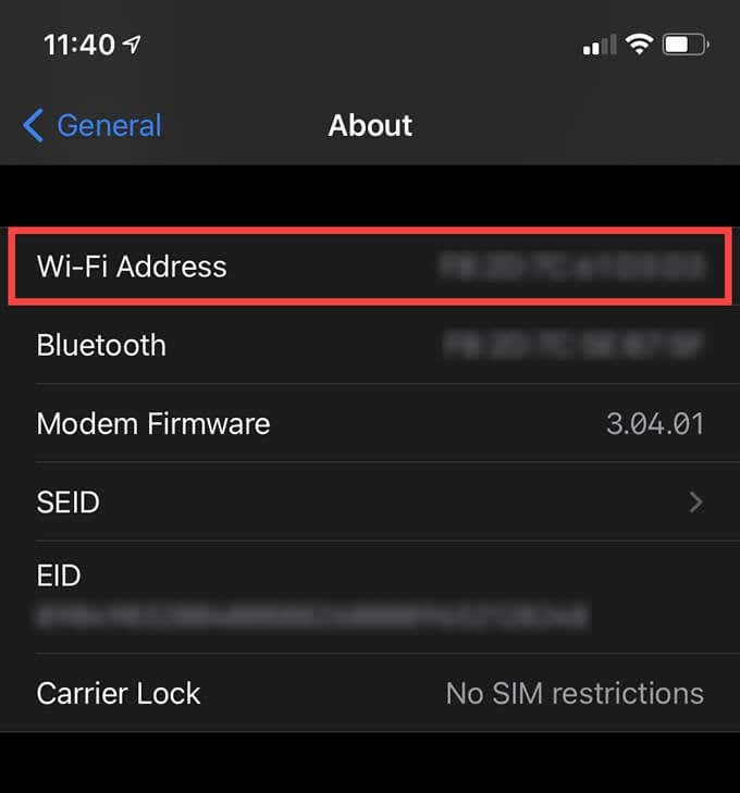 iOS에서 개인 MAC(WiFi) 주소란 무엇이며 사용 방법