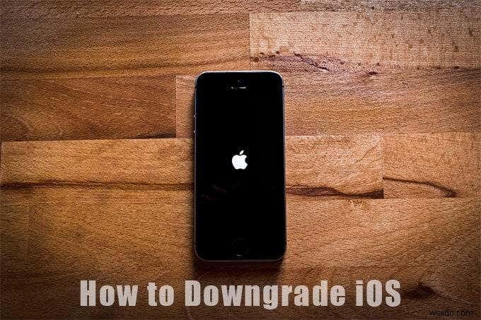 iOS 다운그레이드 방법