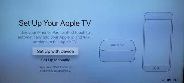 처음으로 Apple TV 4K를 설정하는 방법