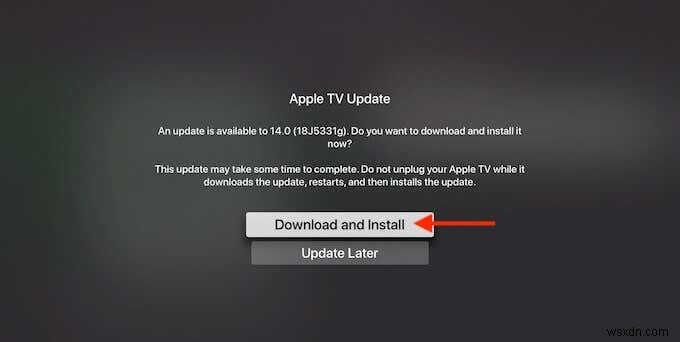 Apple TV에서 tvOS를 업데이트하는 방법