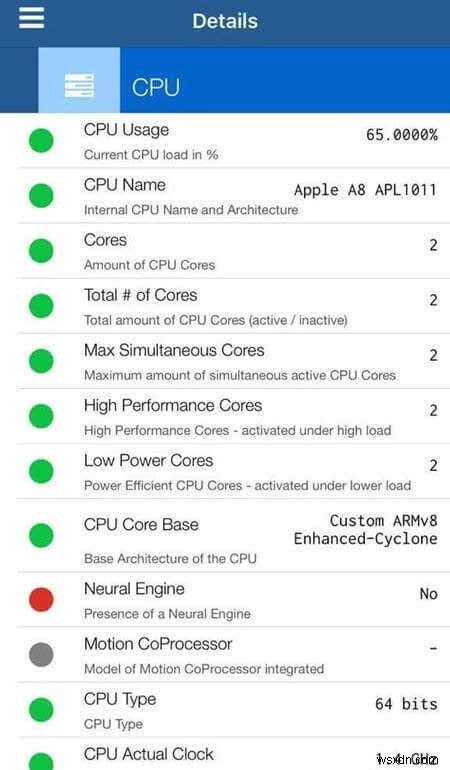 iPhone에서 RAM, CPU 및 배터리 사용량 모니터링