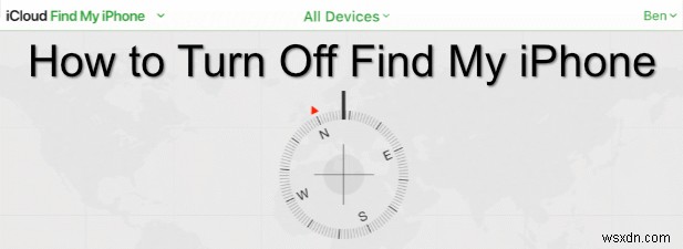 나의 iPhone 찾기를 끄는 방법