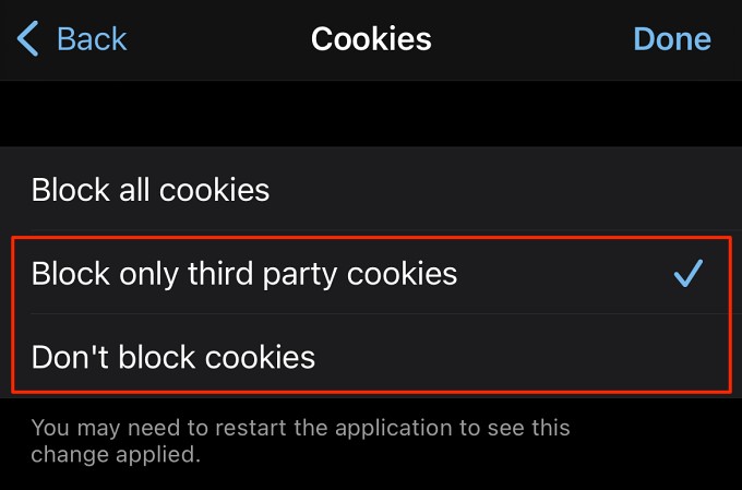 iPhone에서 쿠키를 활성화하는 방법