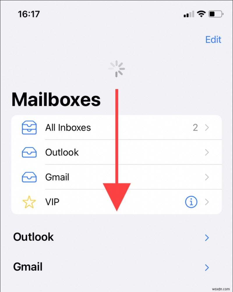 iPhone의 Mail에서 이메일이 업데이트되지 않는 문제를 해결하는 방법