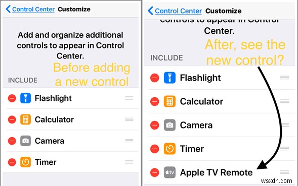 iOS에서 제어 센터 패널을 사용자 정의하는 방법