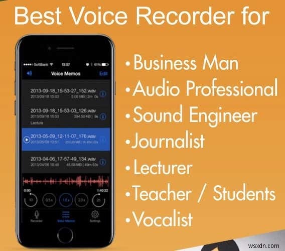 5대 최고의 iOS 음성 녹음 앱