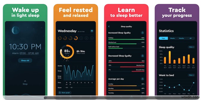 수면 모니터링 및 개선을 위한 iPhone 앱