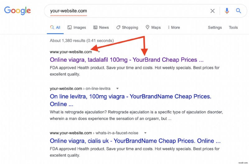 WordPress Pharma Hack:Google Viagra 해킹 및 스팸 결과를 수정하는 방법