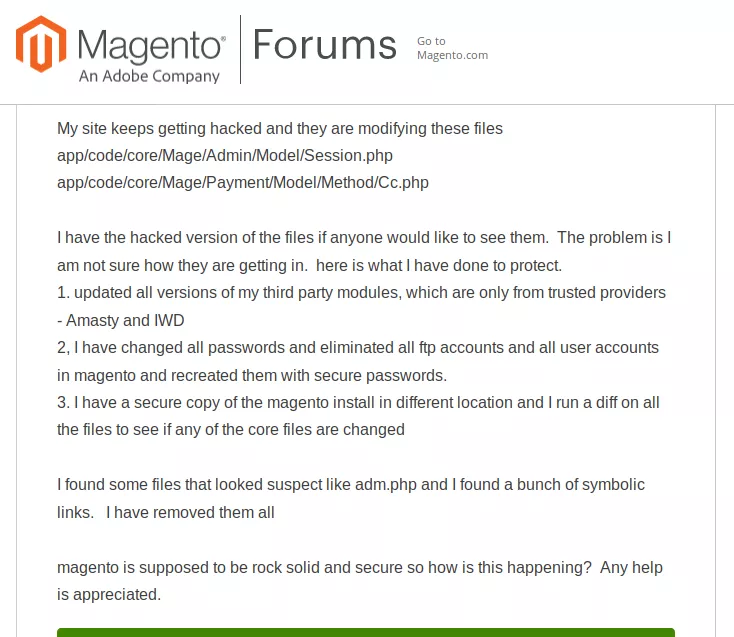 Magento 해킹됨:Magento 맬웨어 제거에 대한 전체 가이드