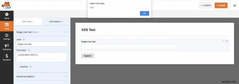 WPForms 플러그인 1.5.9에서 XSS 취약점 발견 - 즉시 업데이트