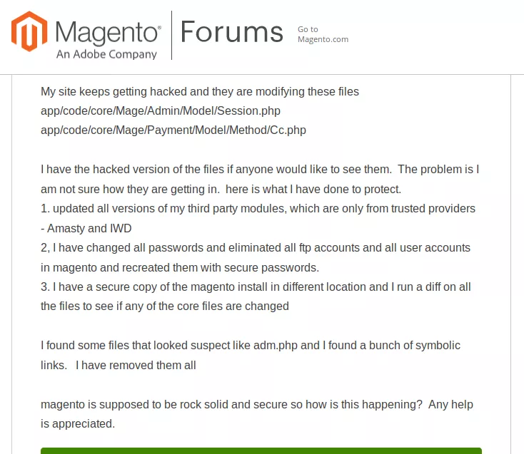 Magento Store가 해킹당했습니까? Magento 맬웨어 제거 가이드 완성