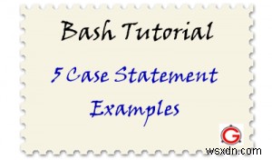 5 Bash 사례 설명 예시