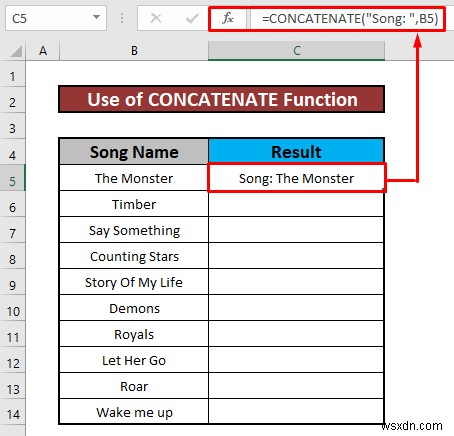 Excel에서 셀에 텍스트를 추가하는 방법(6가지 쉬운 방법)