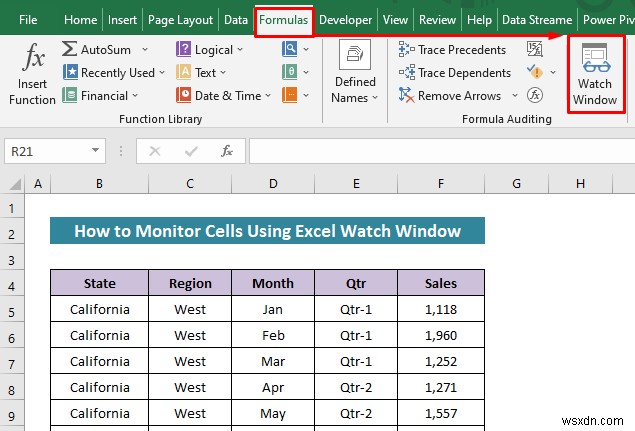 Excel Watch Window를 사용하여 세포를 모니터링하는 방법(간단한 가이드)