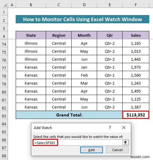 Excel Watch Window를 사용하여 세포를 모니터링하는 방법(간단한 가이드)