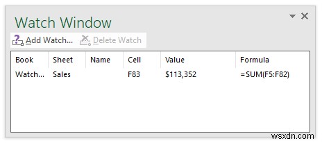 Excel Watch Window를 사용하여 세포를 모니터링하는 방법(간단한 가이드)