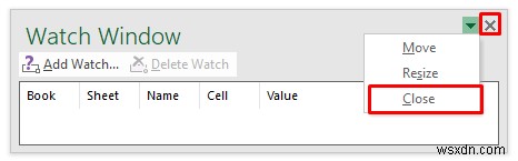 Excel Watch Window를 사용하여 세포를 모니터링하는 방법(간단한 가이드)
