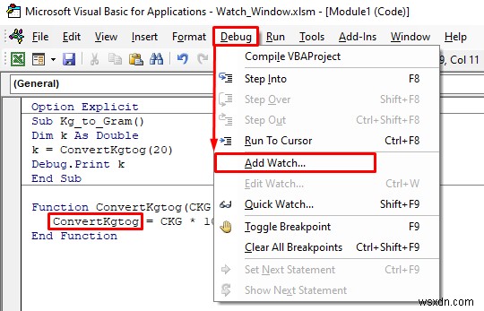 Excel Watch Window를 사용하여 세포를 모니터링하는 방법(간단한 가이드)