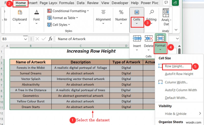 Excel 개체를 사용하여 아트 포트폴리오를 만드는 방법