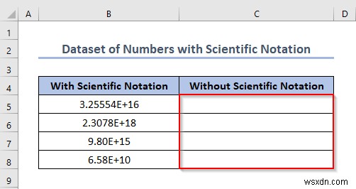 Excel에서 공학용 표기법을 끄는 방법(5가지 유용한 방법) 