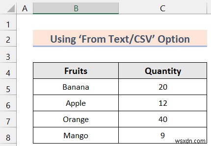Word에서 Excel로 데이터를 가져오는 방법(3가지 쉬운 방법)