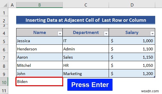 Excel 표에서 행과 열을 삽입하거나 삭제하는 방법