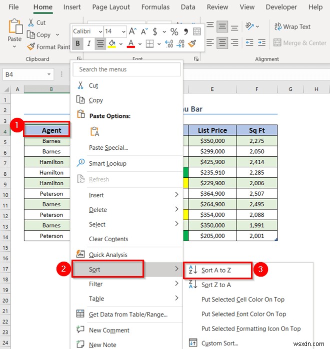 Excel 표에서 정렬 및 필터링을 사용하는 방법(4가지 적절한 방법)